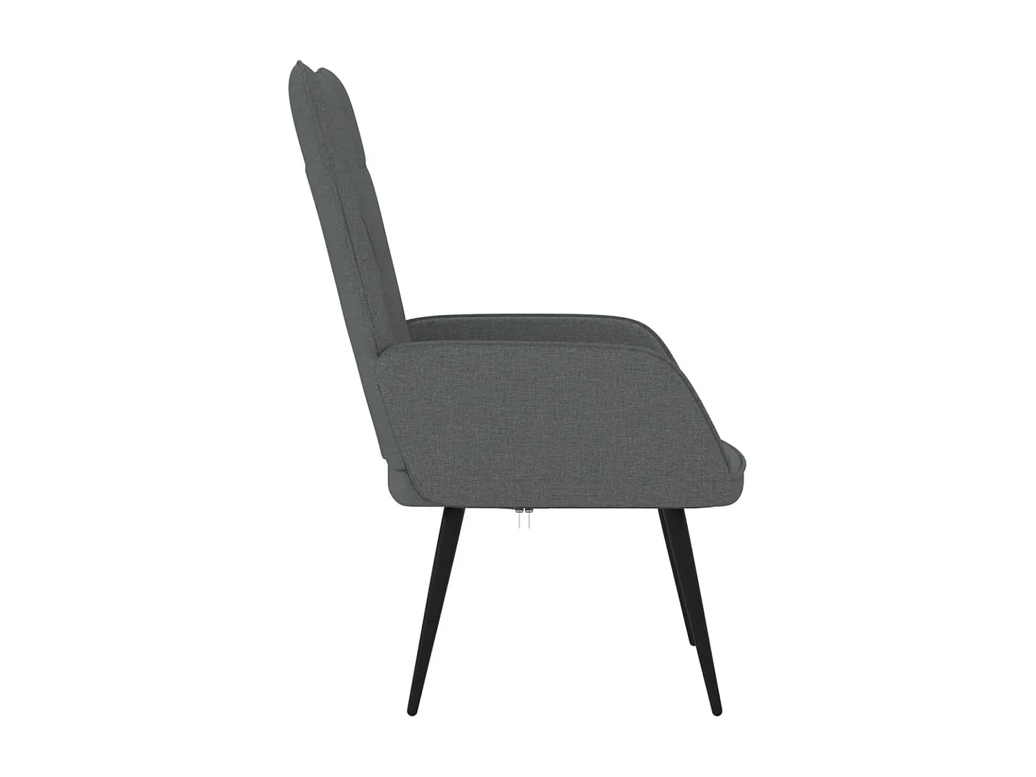 Silla de relajación de tela gris oscuro