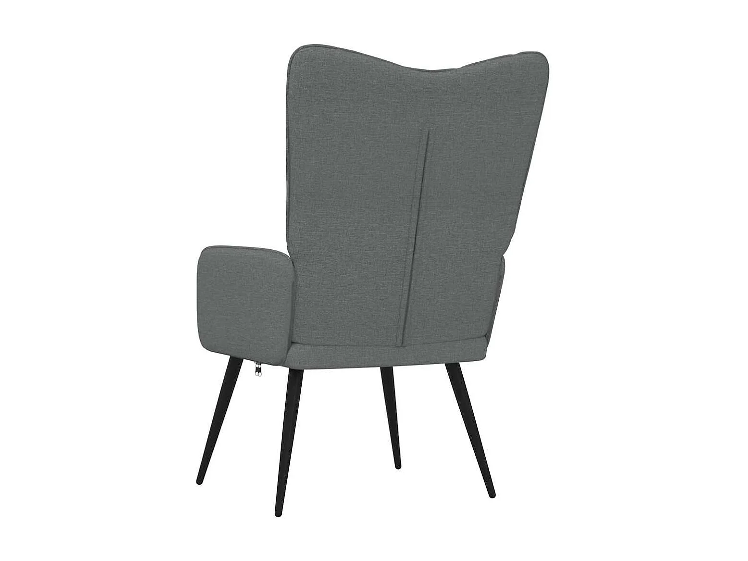 Silla de relajación de tela gris oscuro