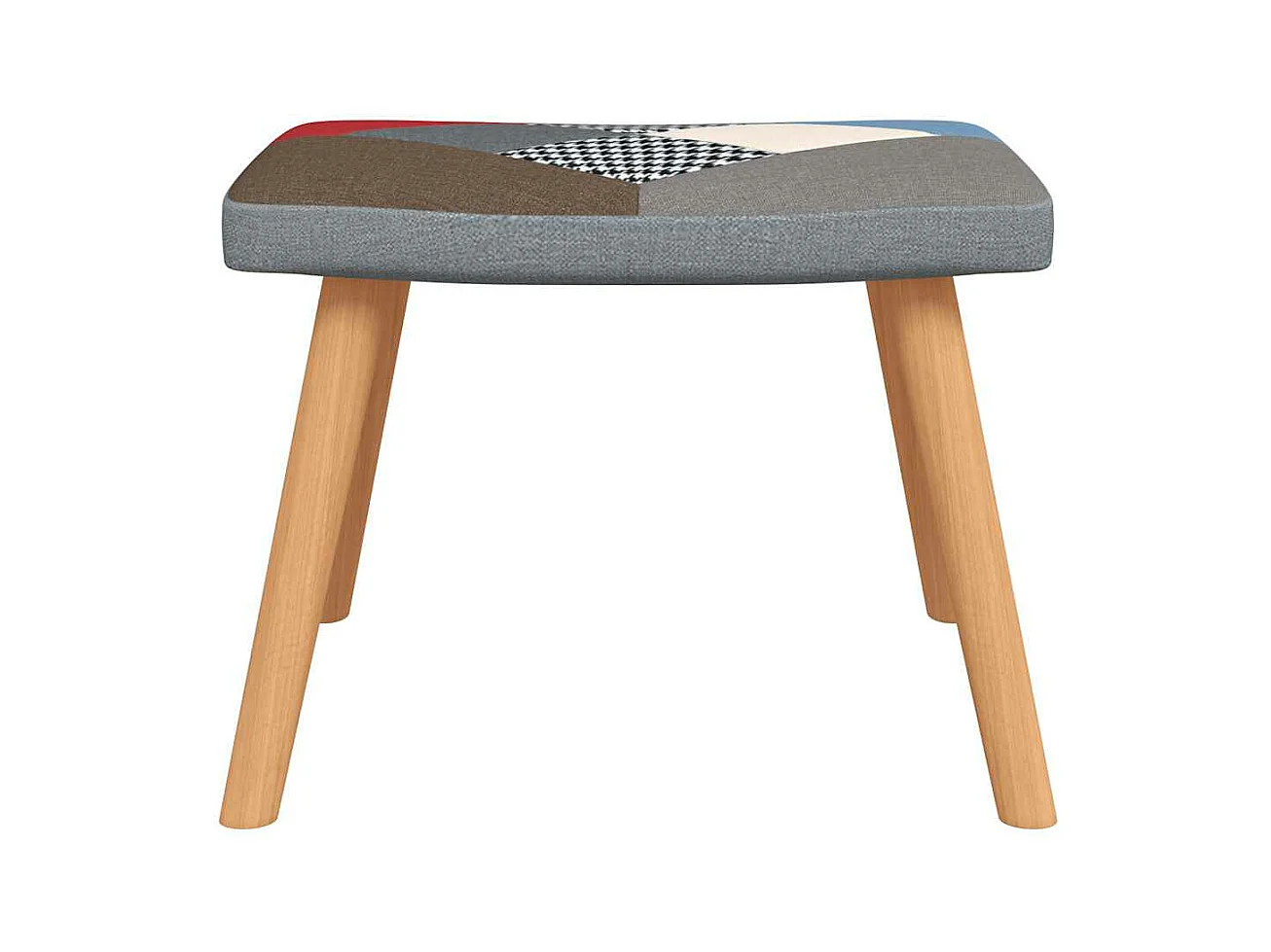 Fauteuil de relaxation avec repose-pied Patchwork Tissu