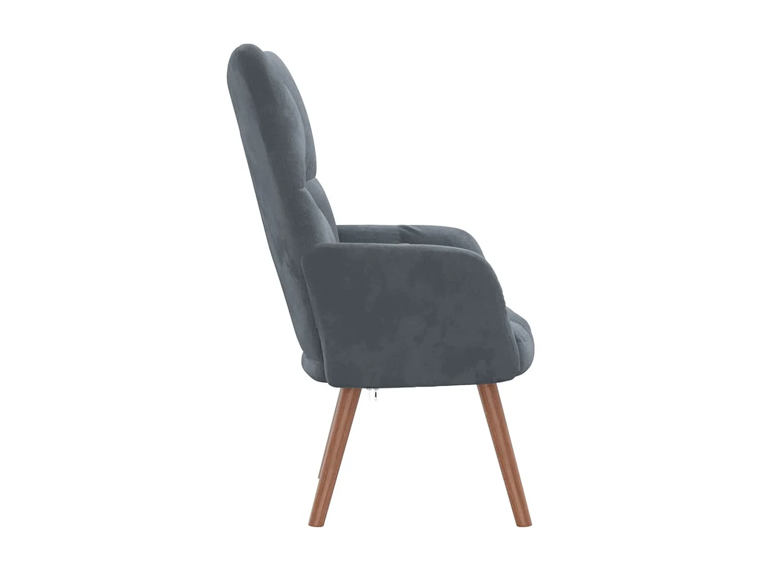 Fauteuil de relaxation Gris foncé Velours