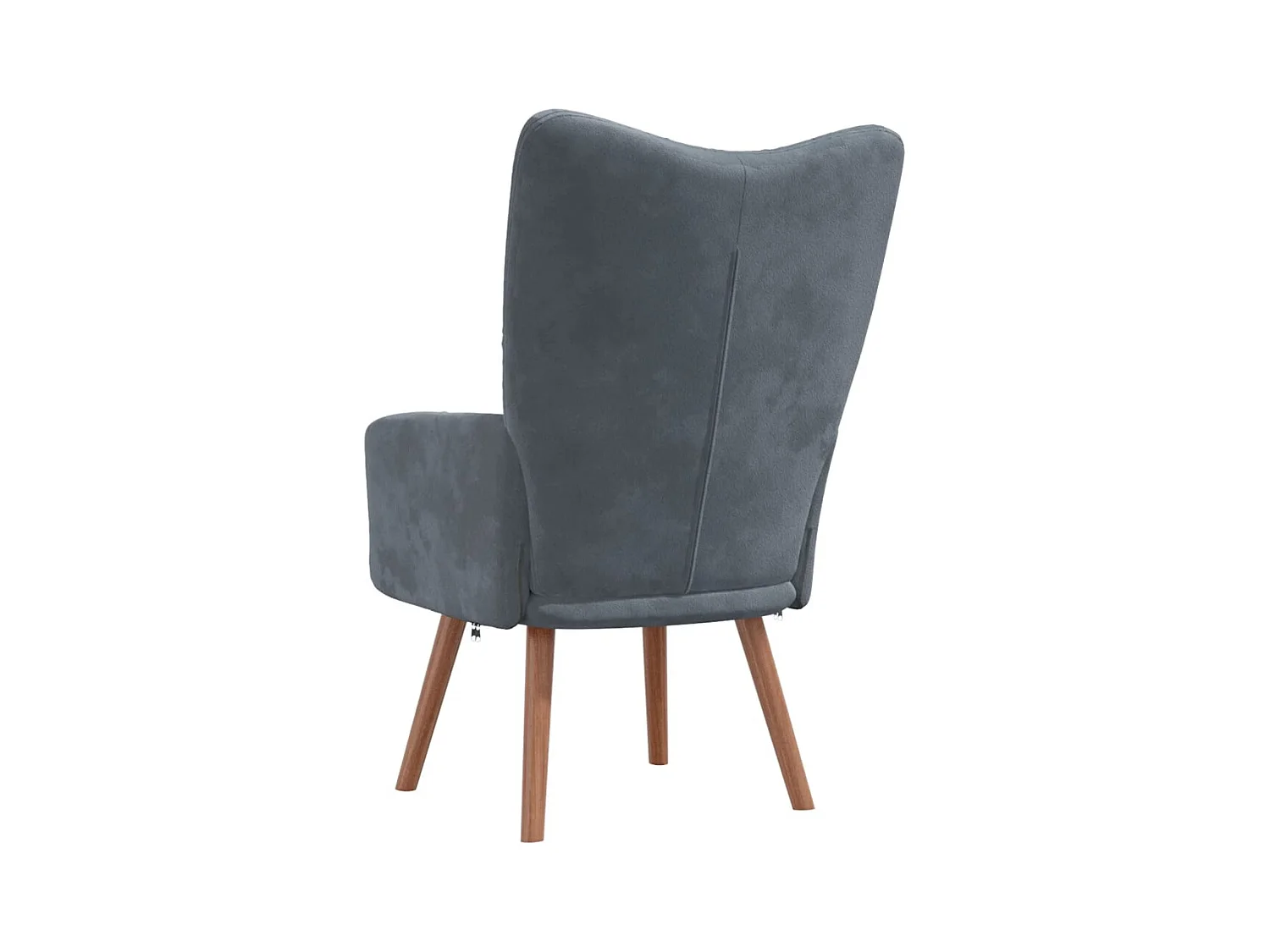 Fauteuil de relaxation Gris foncé Velours