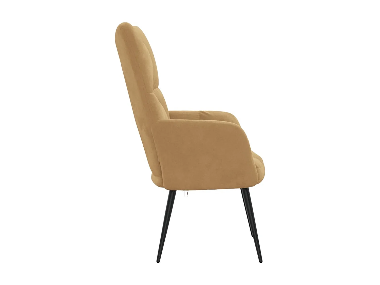 Fauteuil de relaxation Marron Velours