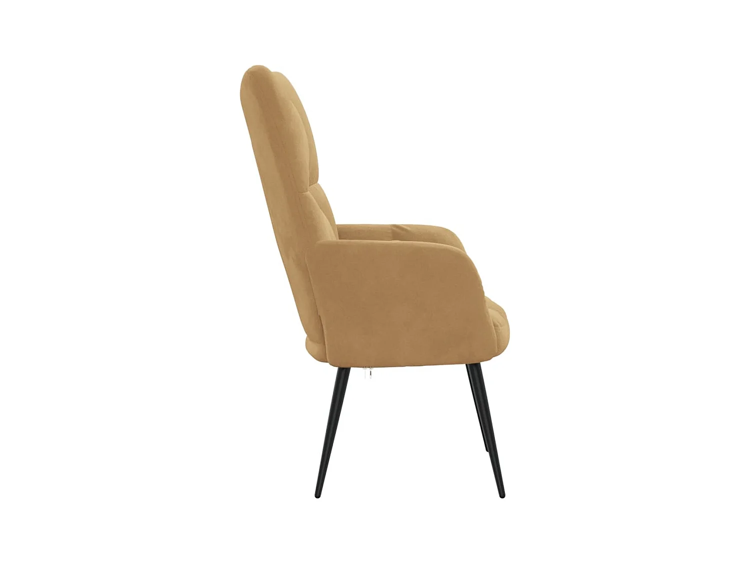 Fauteuil de relaxation Marron Velours