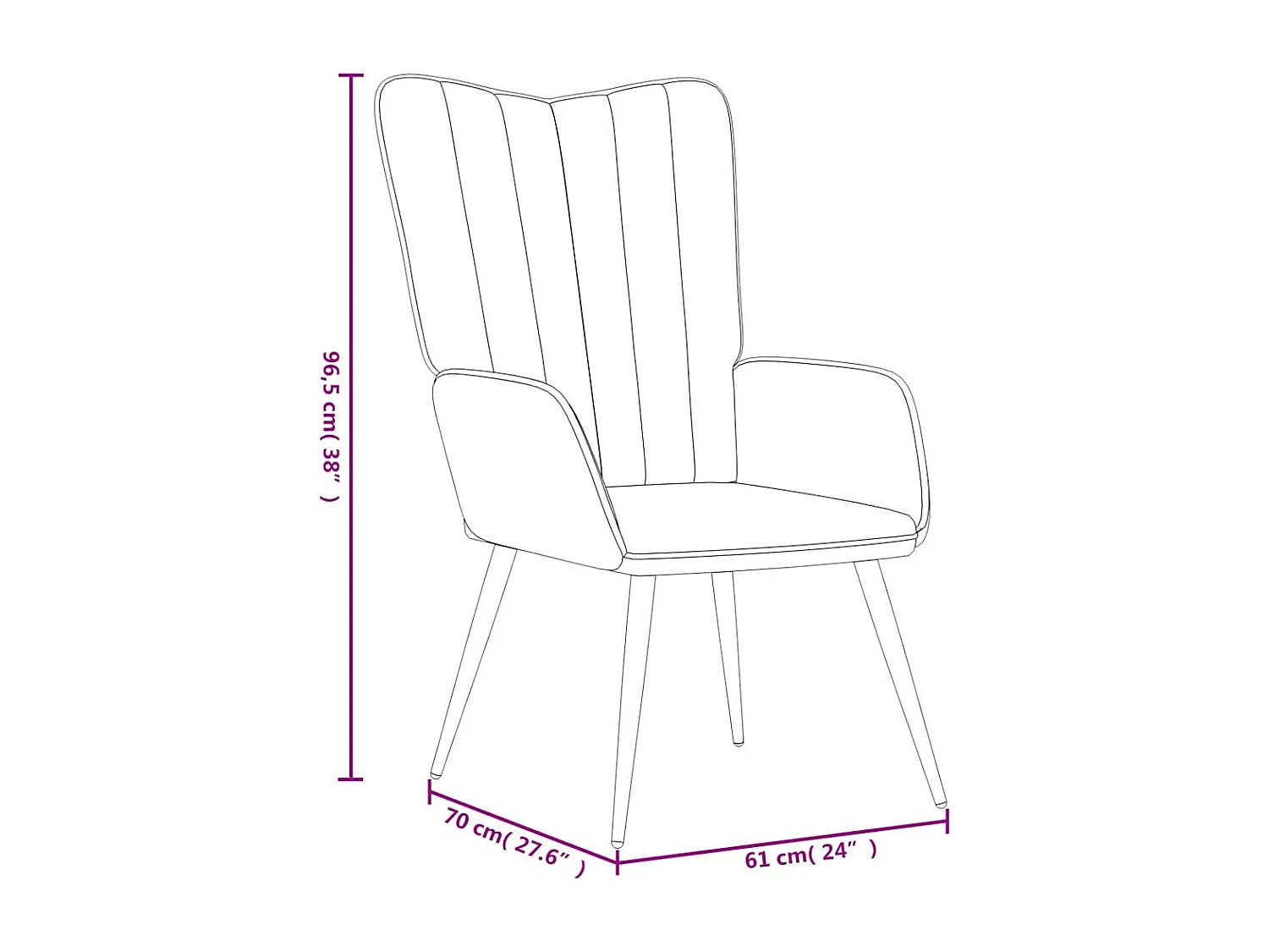 Fauteuil de relaxation avec repose-pied Gris clair Velours