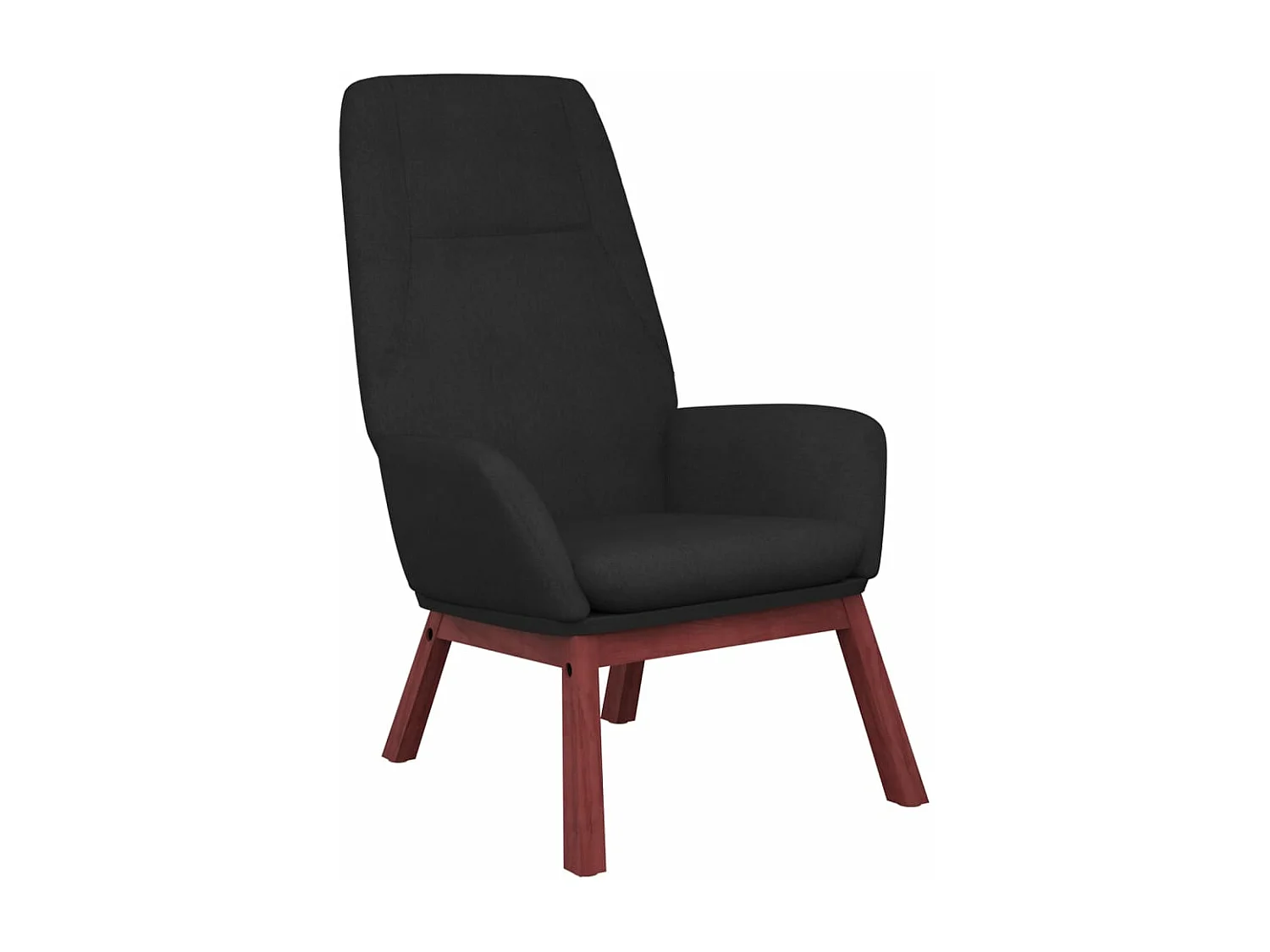 Fauteuil de relaxation Noir Tissu