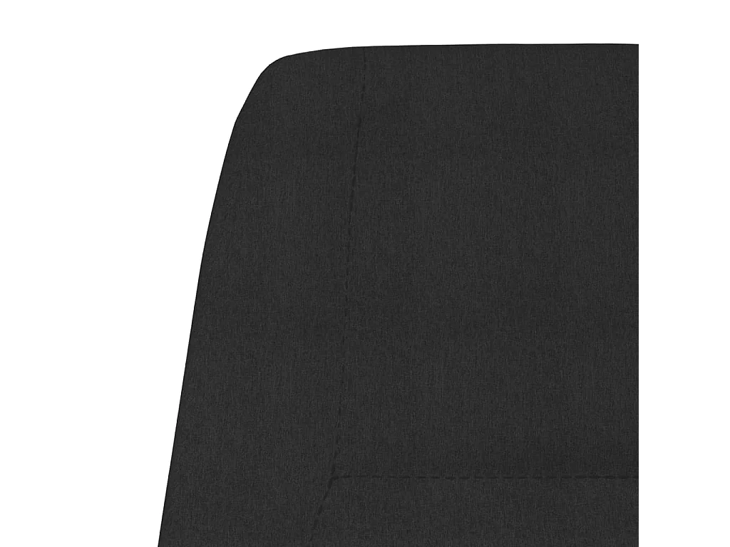 Fauteuil de relaxation Noir Tissu