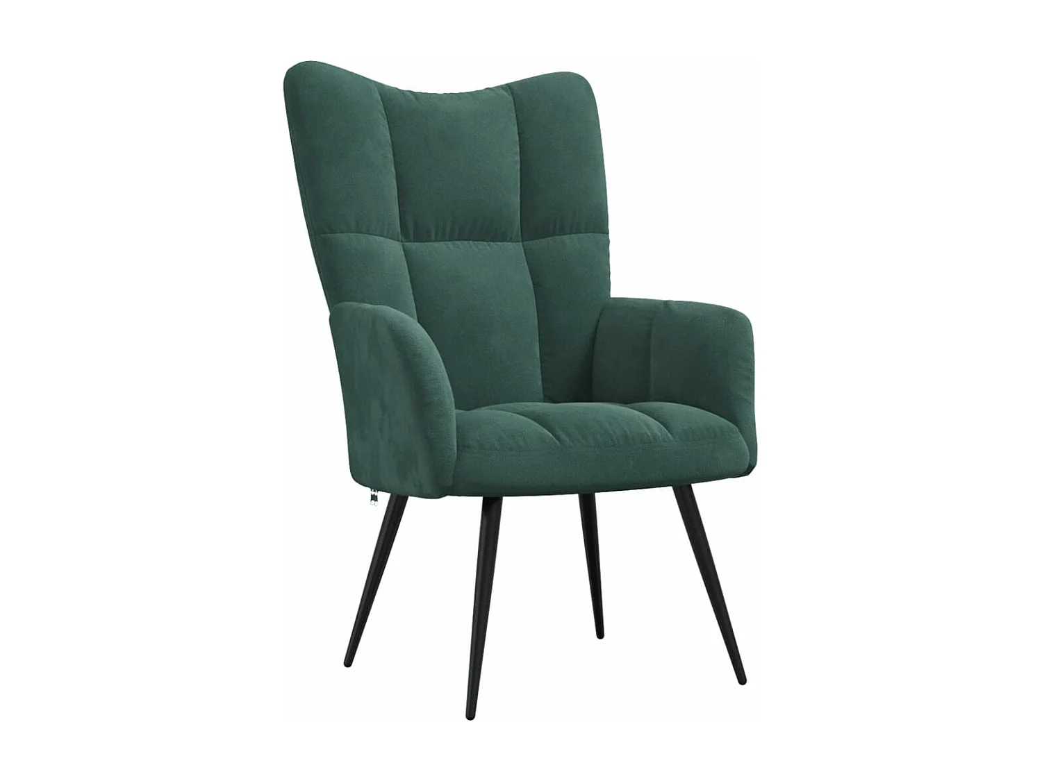 Fauteuil de relaxation Vert foncé Velours