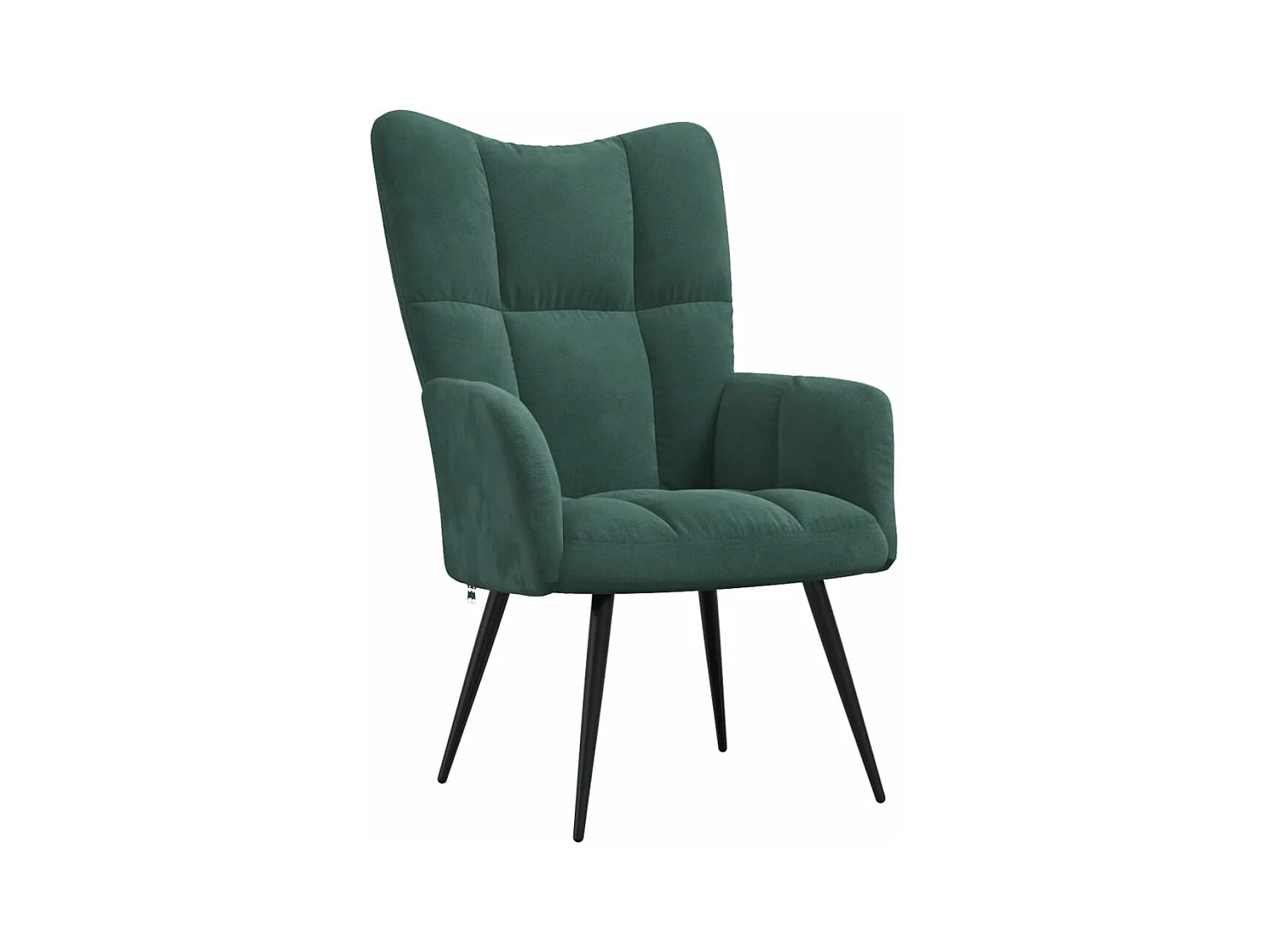 Fauteuil de relaxation Vert foncé Velours