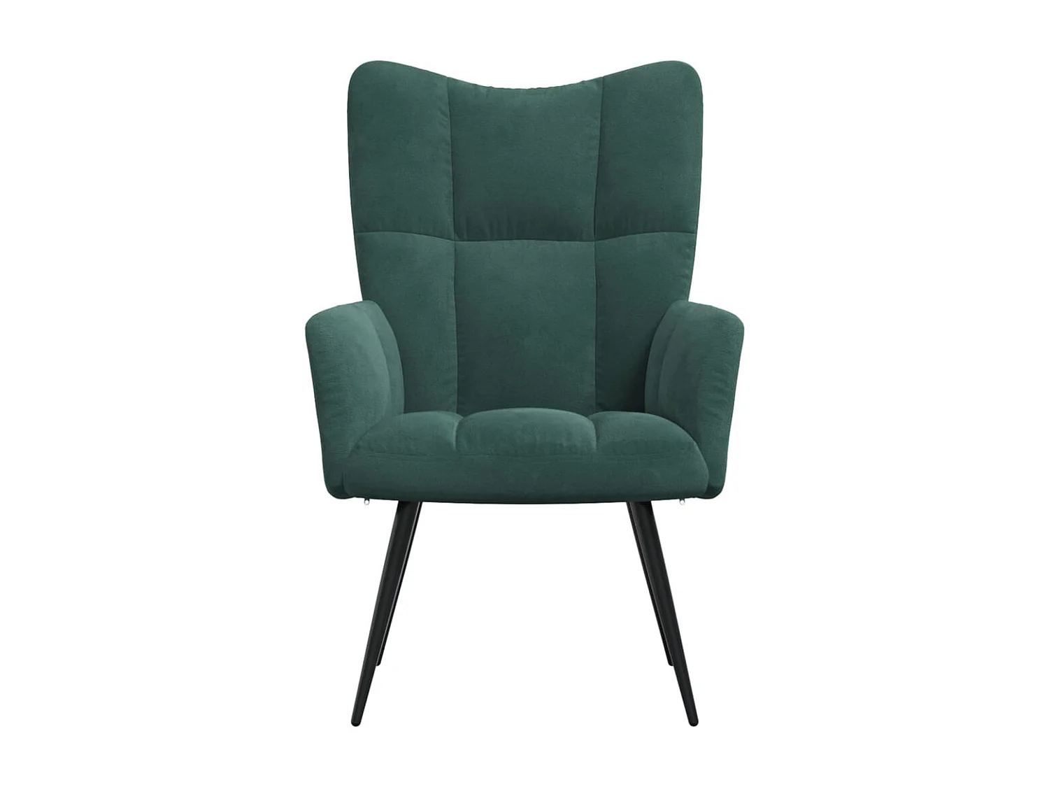 Fauteuil de relaxation Vert foncé Velours