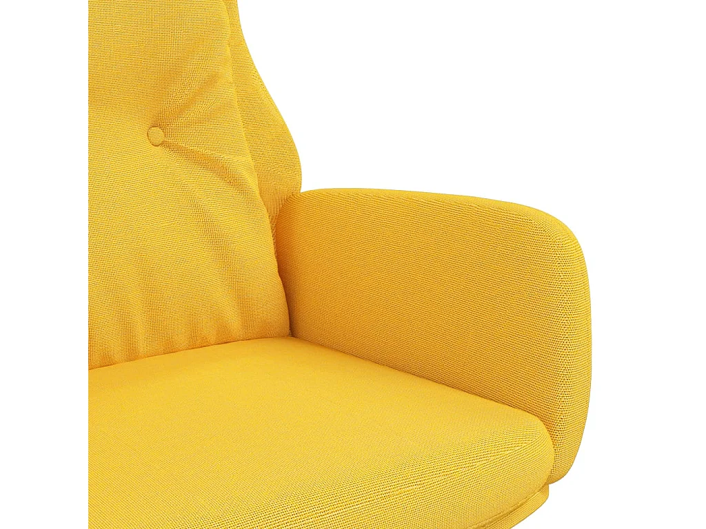 Fauteuil de relaxation Jaune moutarde Tissu