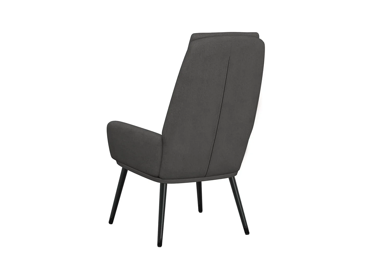 Fauteuil de relaxation Gris foncé Tissu