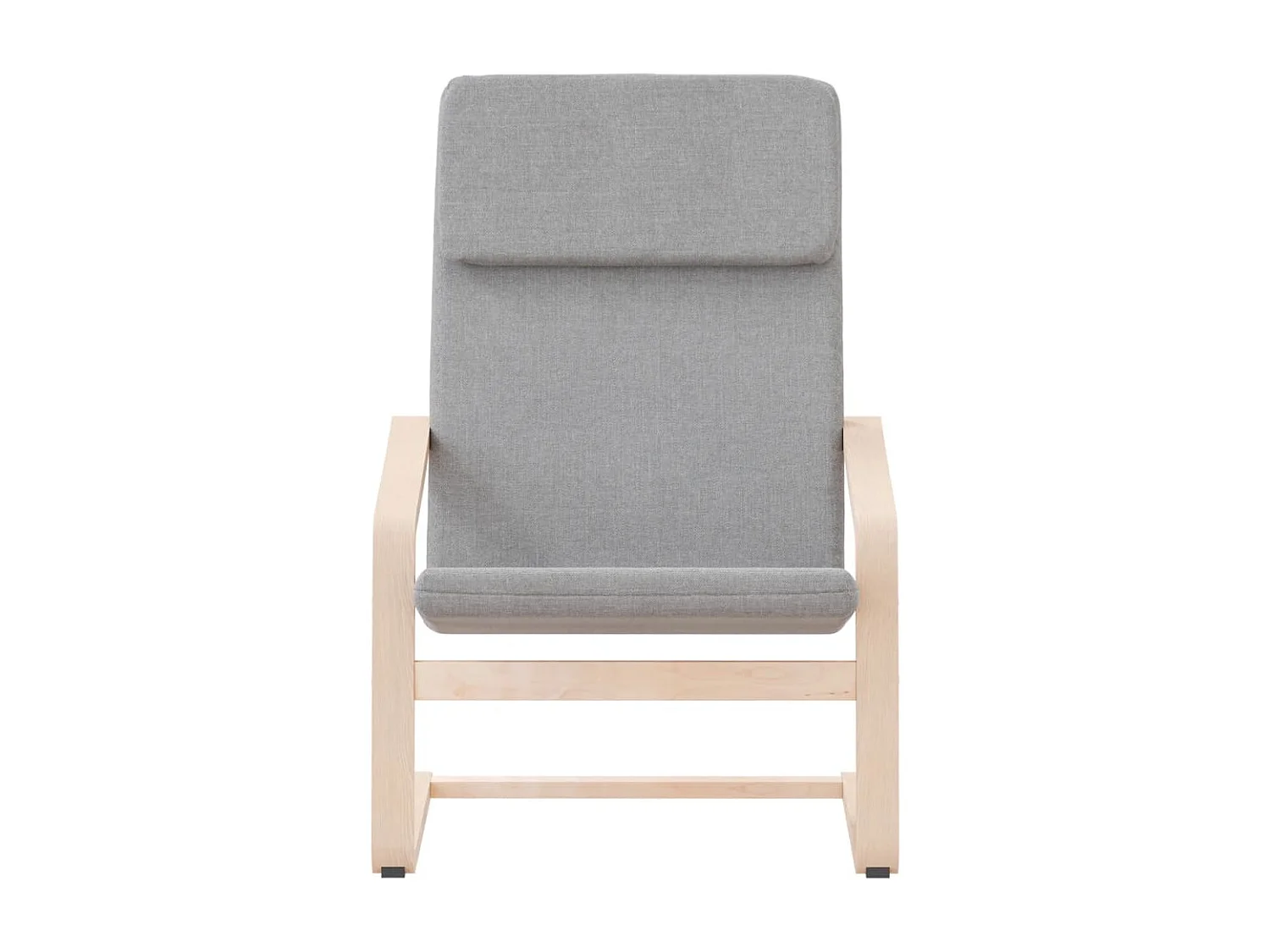 Sillón de relax de tela gris claro