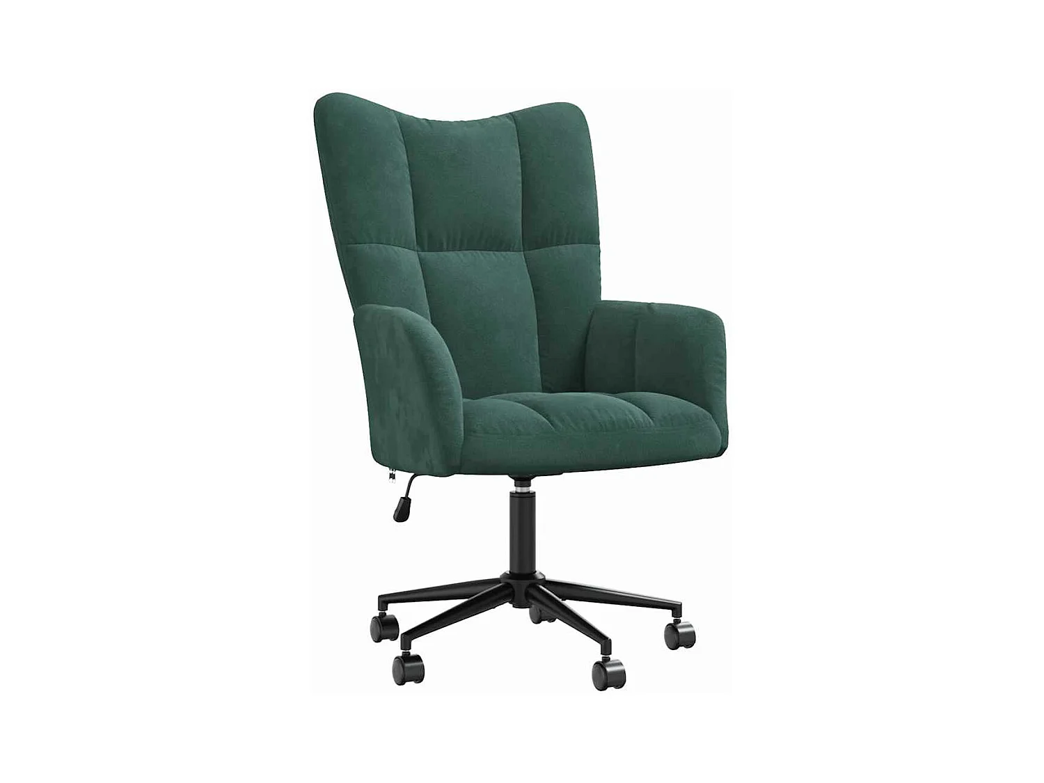 Fauteuil de relaxation Vert foncé Velours