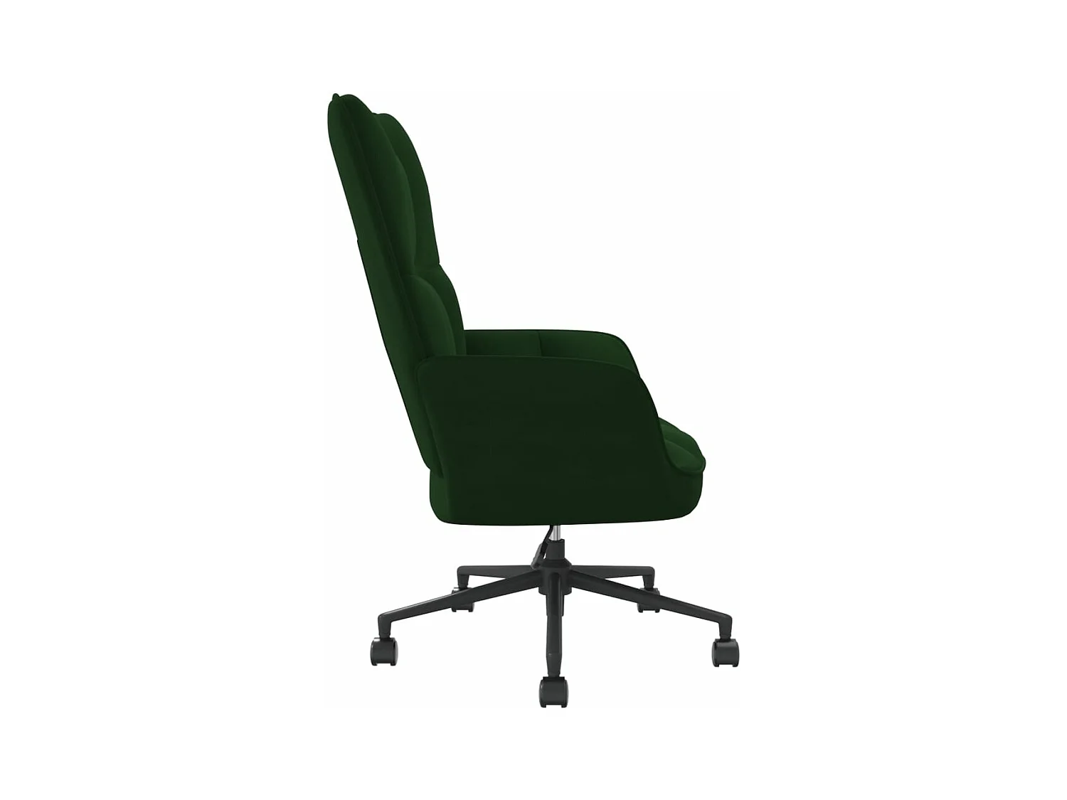 Fauteuil de relaxation Vert foncé Velours
