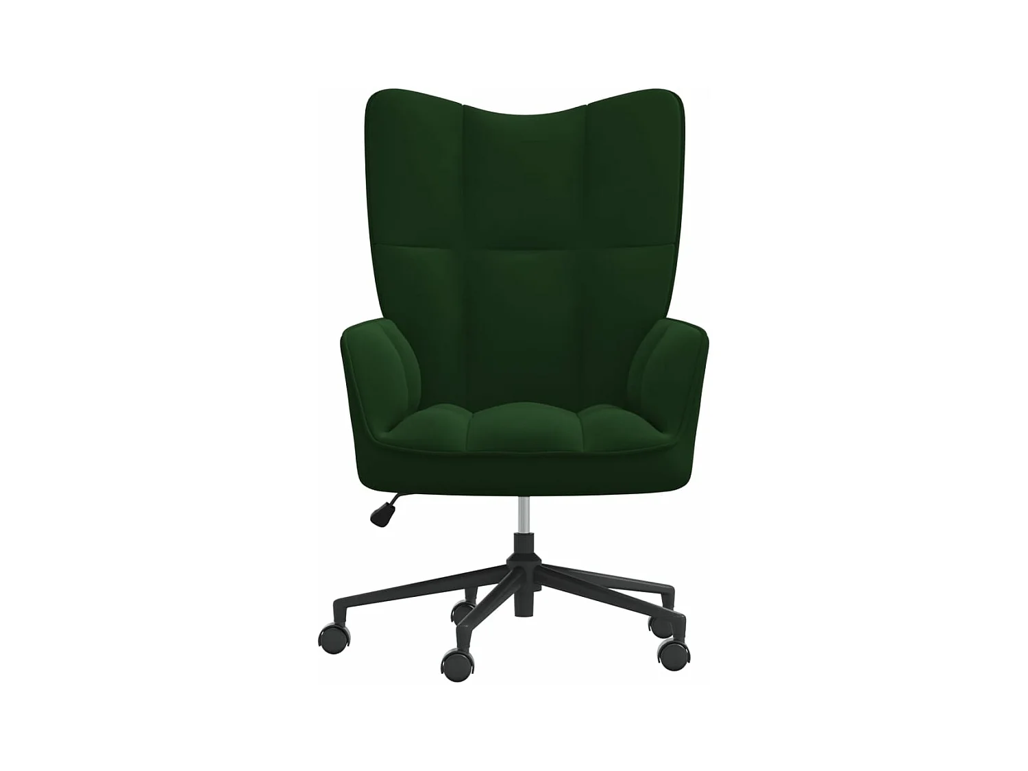 Fauteuil de relaxation Vert foncé Velours