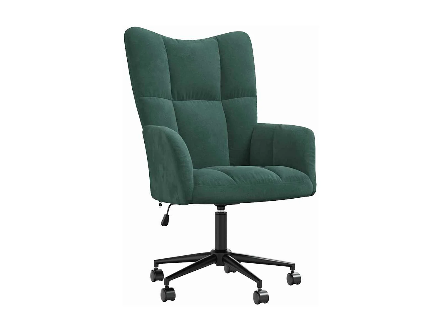 Fauteuil de relaxation Vert foncé Velours