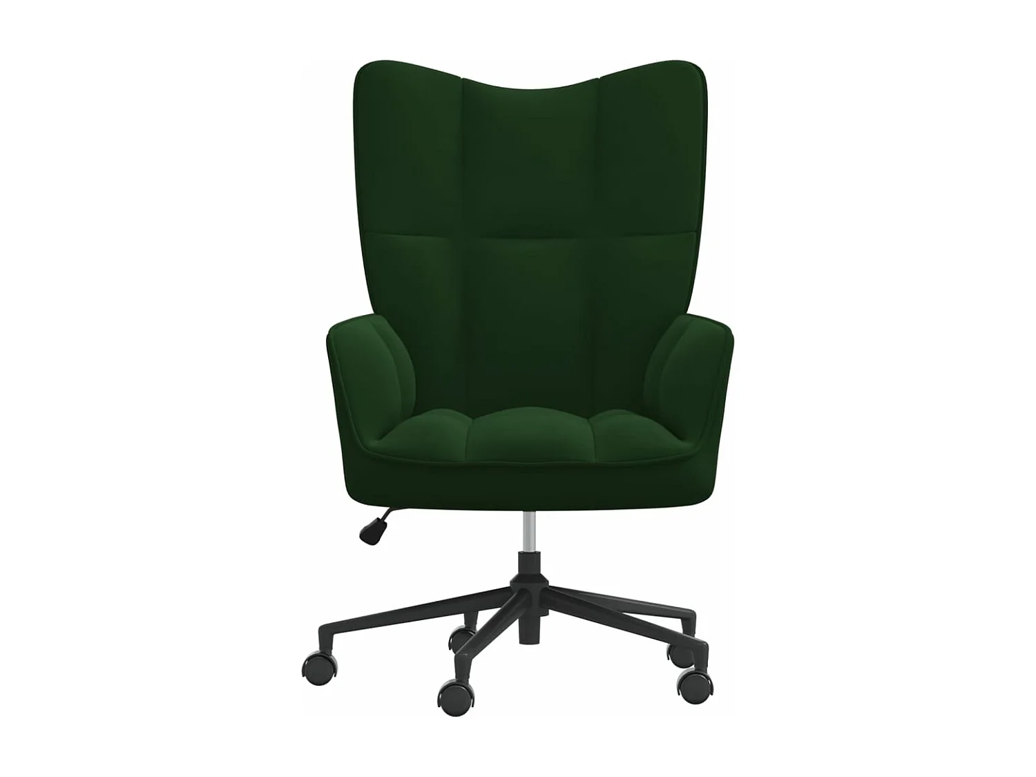 Fauteuil de relaxation Vert foncé Velours