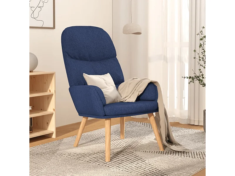 Fauteuil de relaxation Bleu Tissu