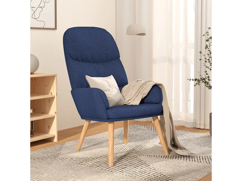 Fauteuil de relaxation Bleu Tissu