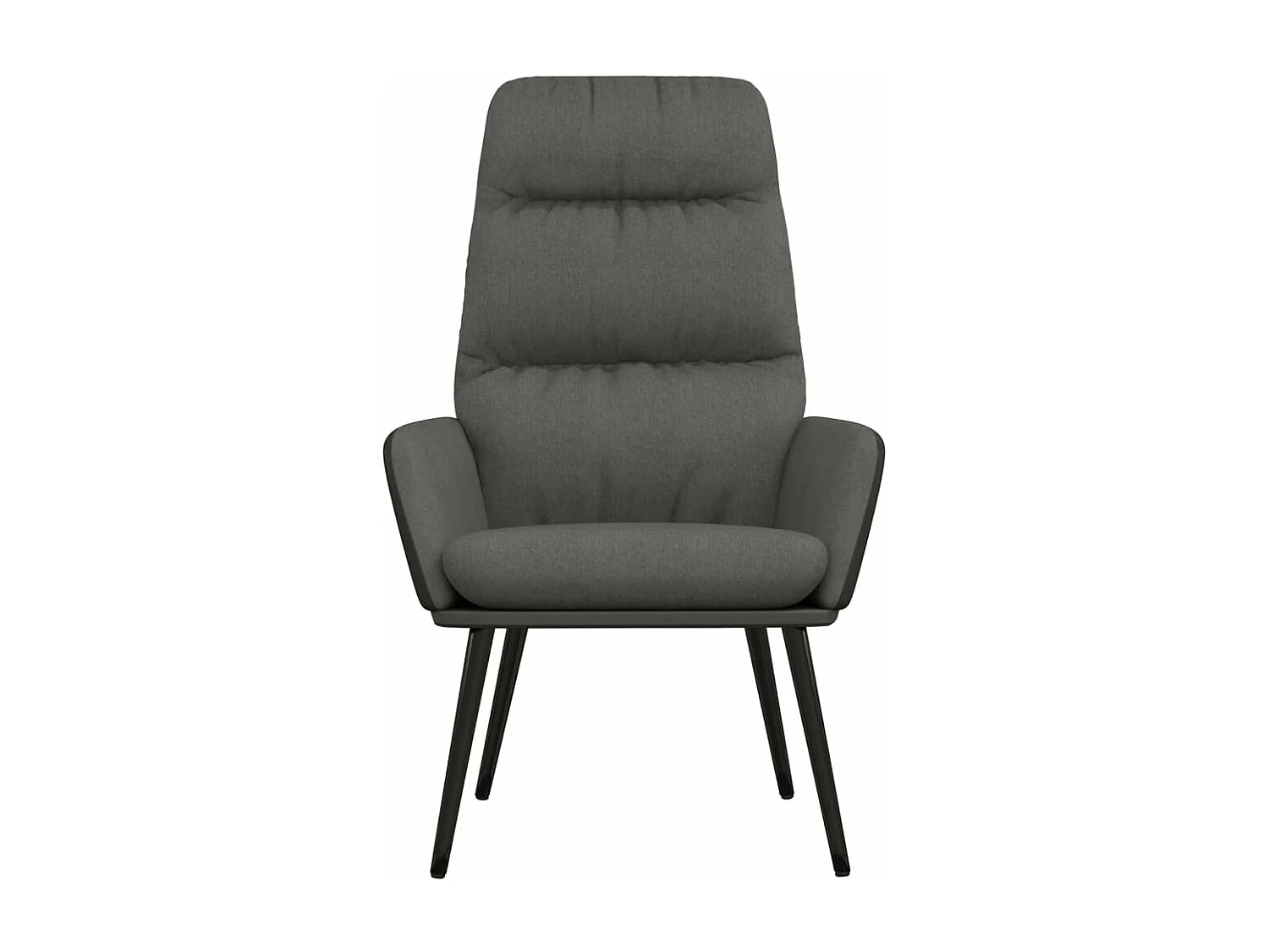 Fauteuil de relaxation Gris foncé Tissu