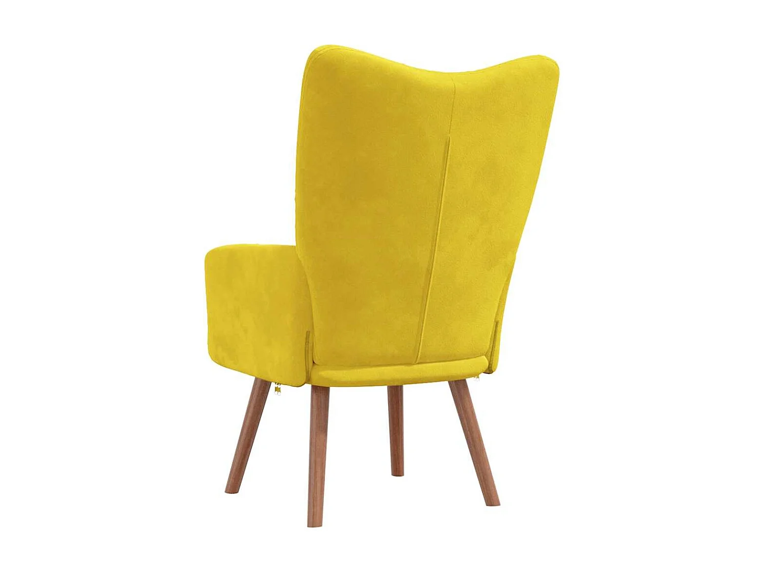 Fauteuil de relaxation Jaune moutarde Velours
