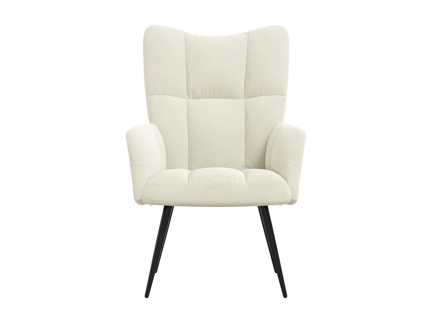 Fauteuil de relaxation Blanc crème Velours