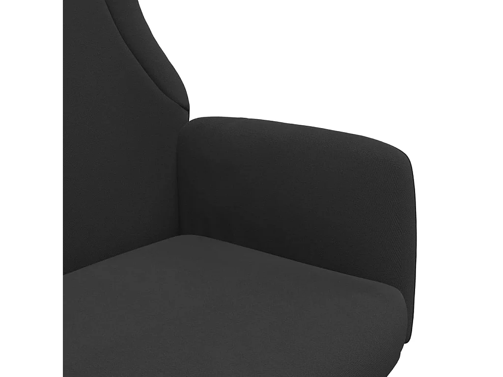 Fauteuil de relaxation Noir Tissu