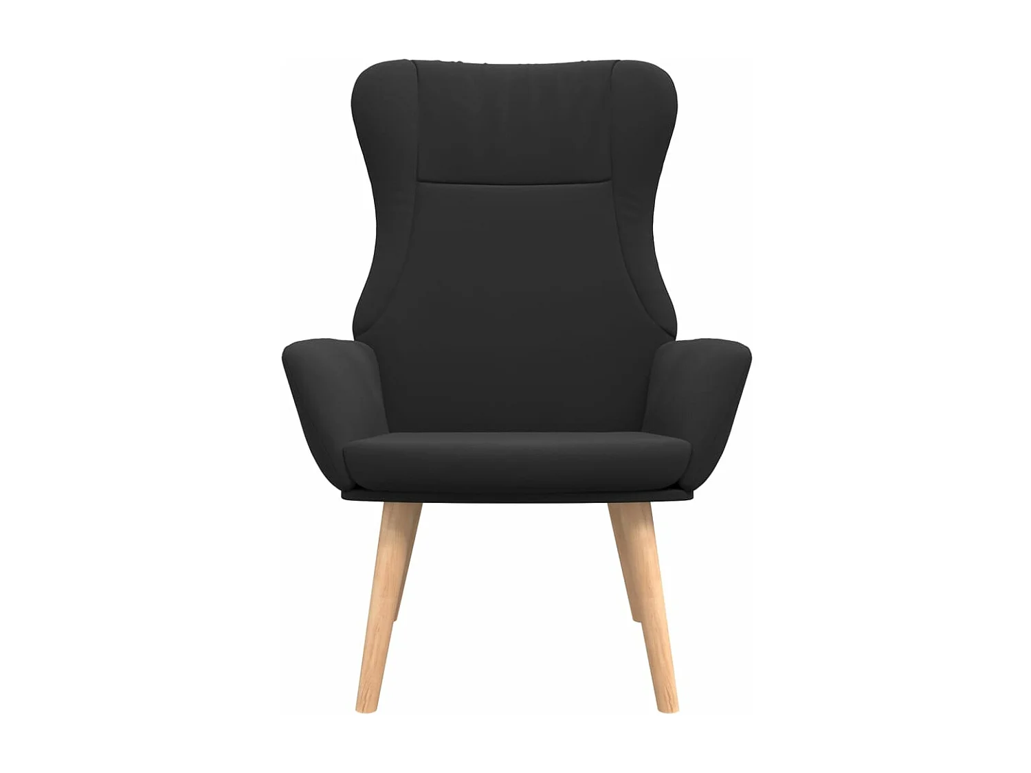 Fauteuil de relaxation Noir Tissu