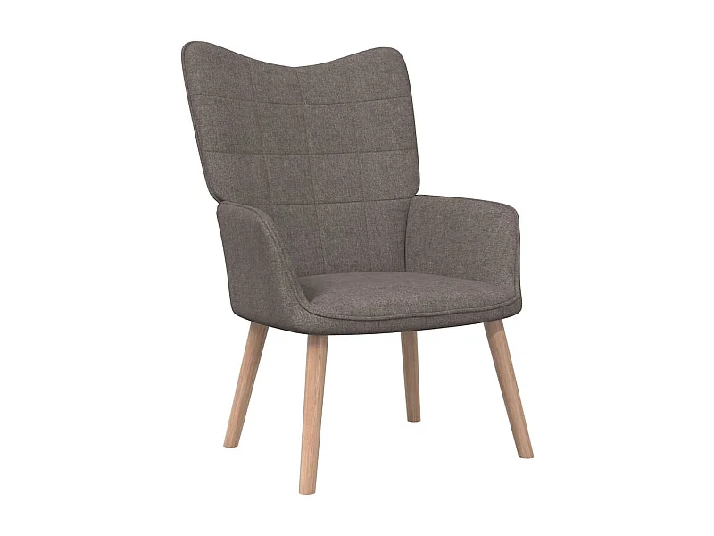 Fauteuil de relaxation Taupe Tissu