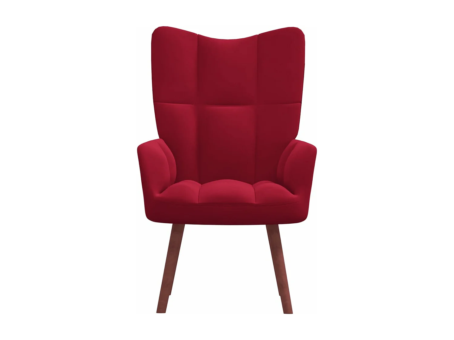 Fauteuil de relaxation Rouge bordeaux Velours