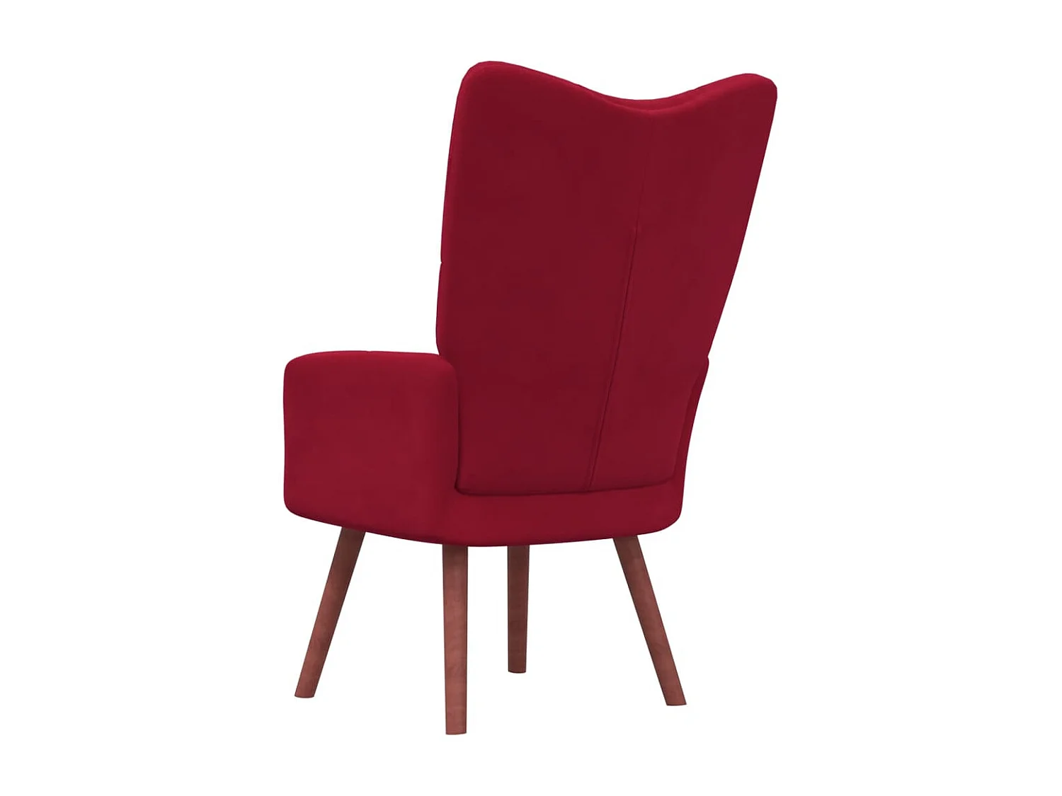 Fauteuil de relaxation Rouge bordeaux Velours