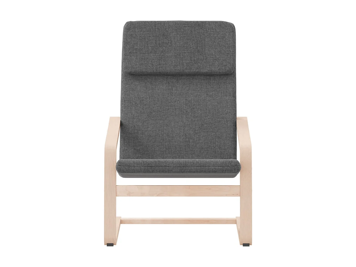 Sillón de relax de tela gris oscuro