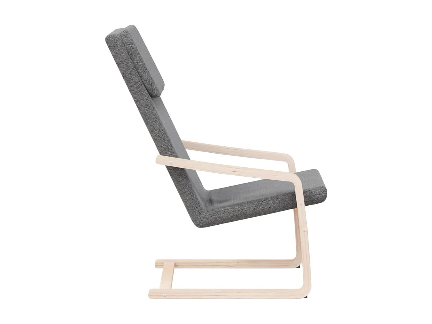 Sillón de relax de tela gris oscuro