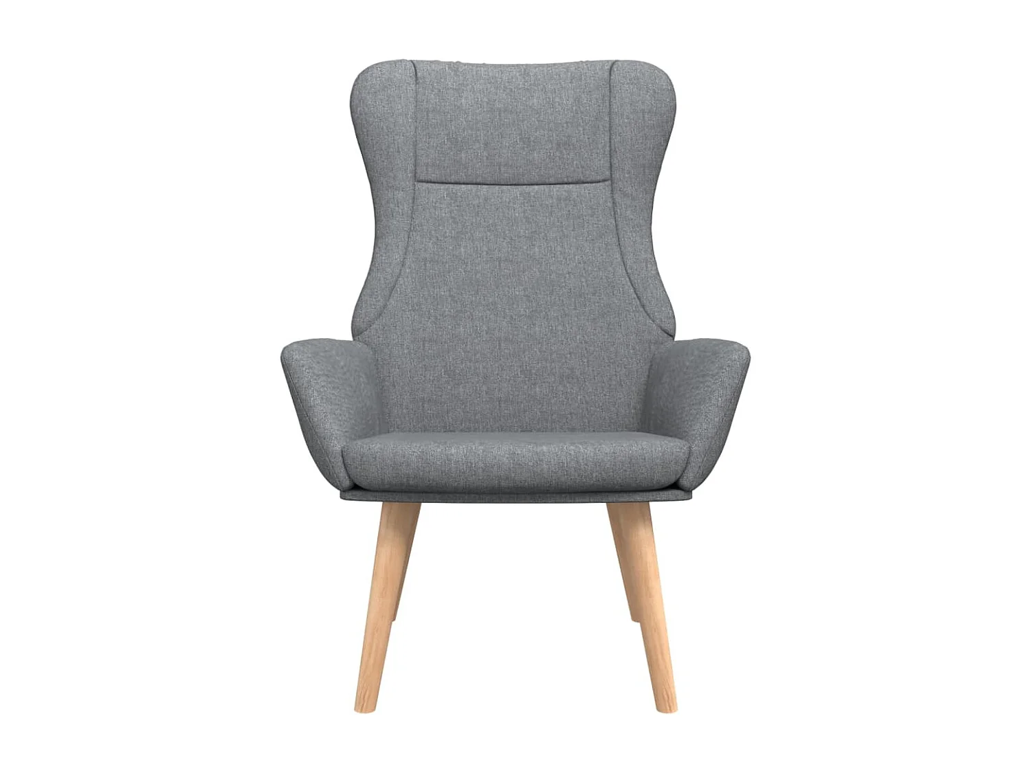 Cadeira de descanso tecido cinzento-claro