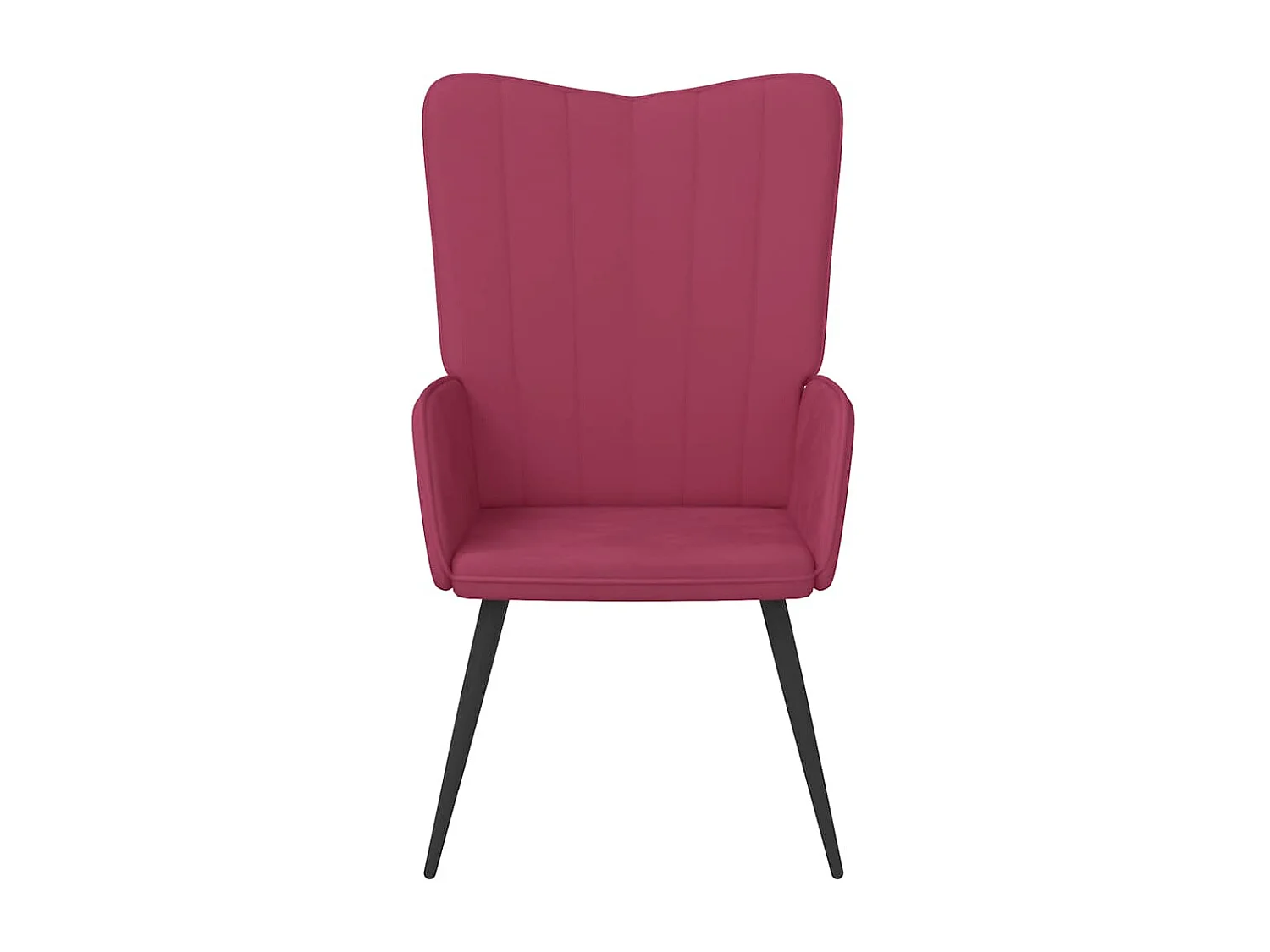 Fauteuil de relaxation Rouge bordeaux Velours
