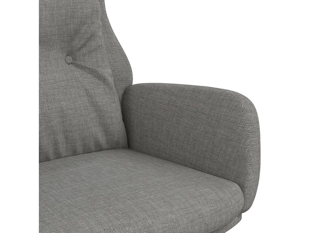 Fauteuil de relaxation Gris clair Tissu