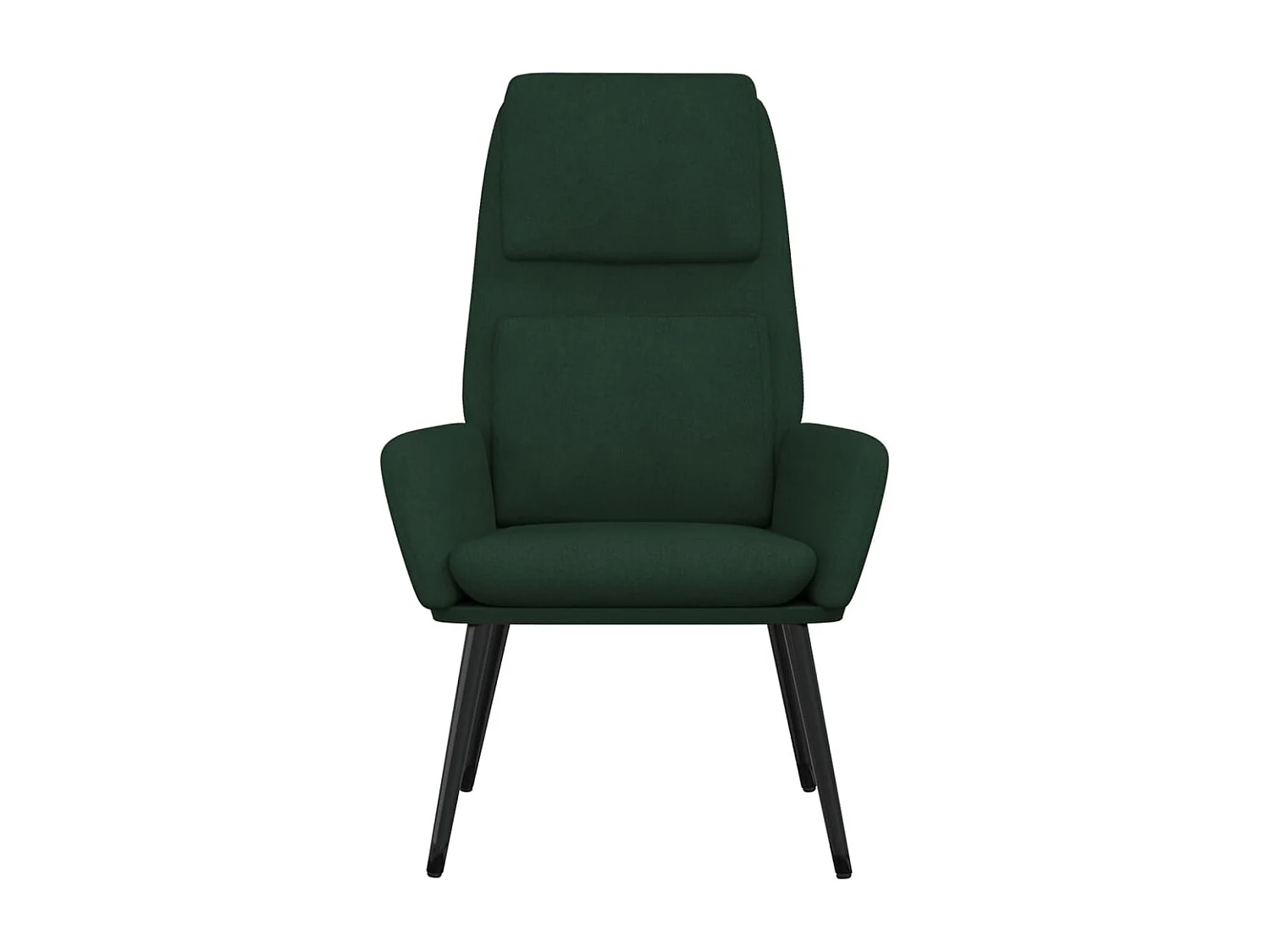 Fauteuil de relaxation Vert foncé Tissu
