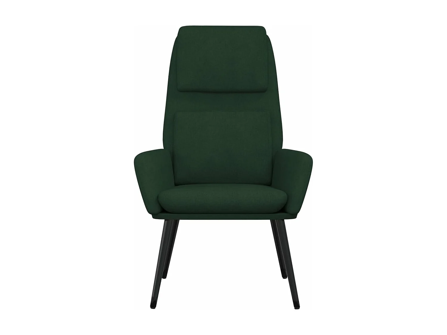Fauteuil de relaxation Vert foncé Tissu