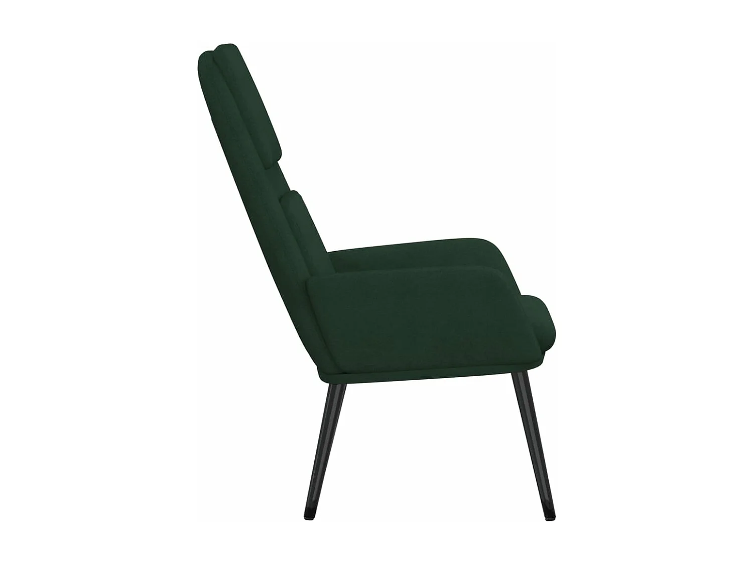Fauteuil de relaxation Vert foncé Tissu