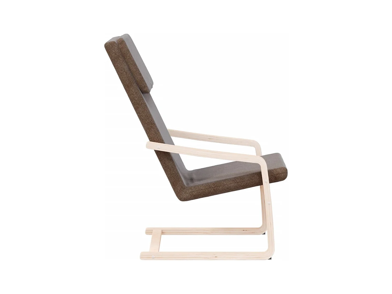 Fauteuil de relaxation Marron foncé Tissu