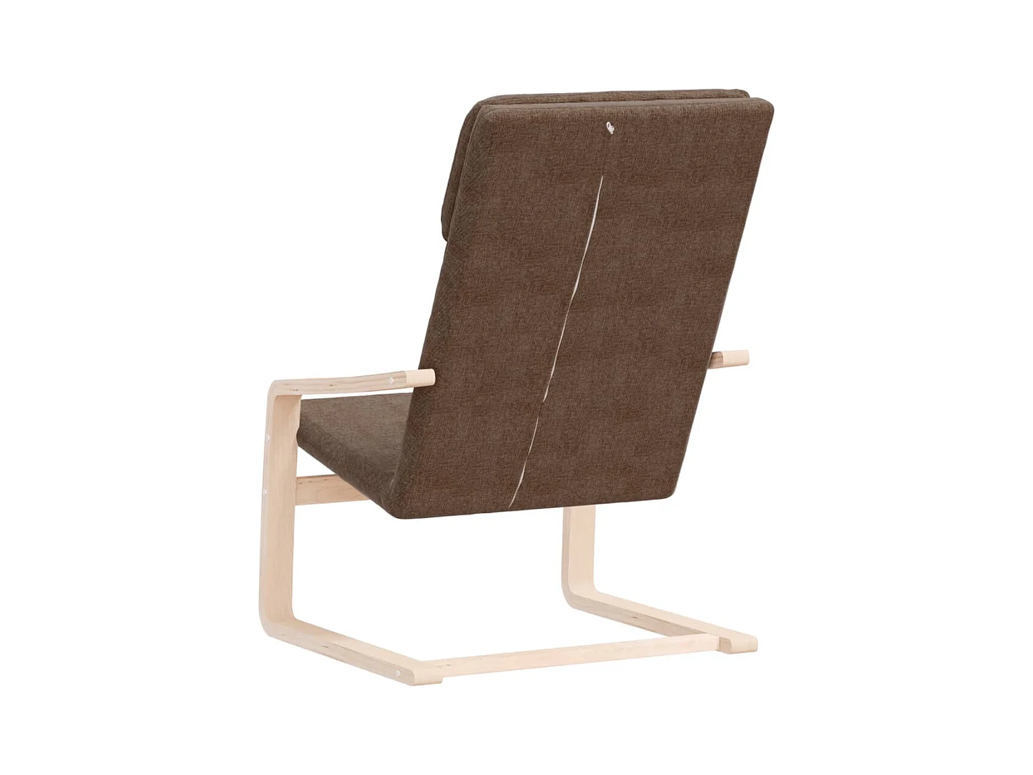 Fauteuil de relaxation Marron foncé Tissu