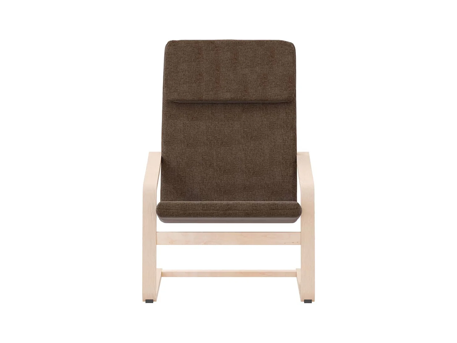 Fauteuil de relaxation Marron foncé Tissu