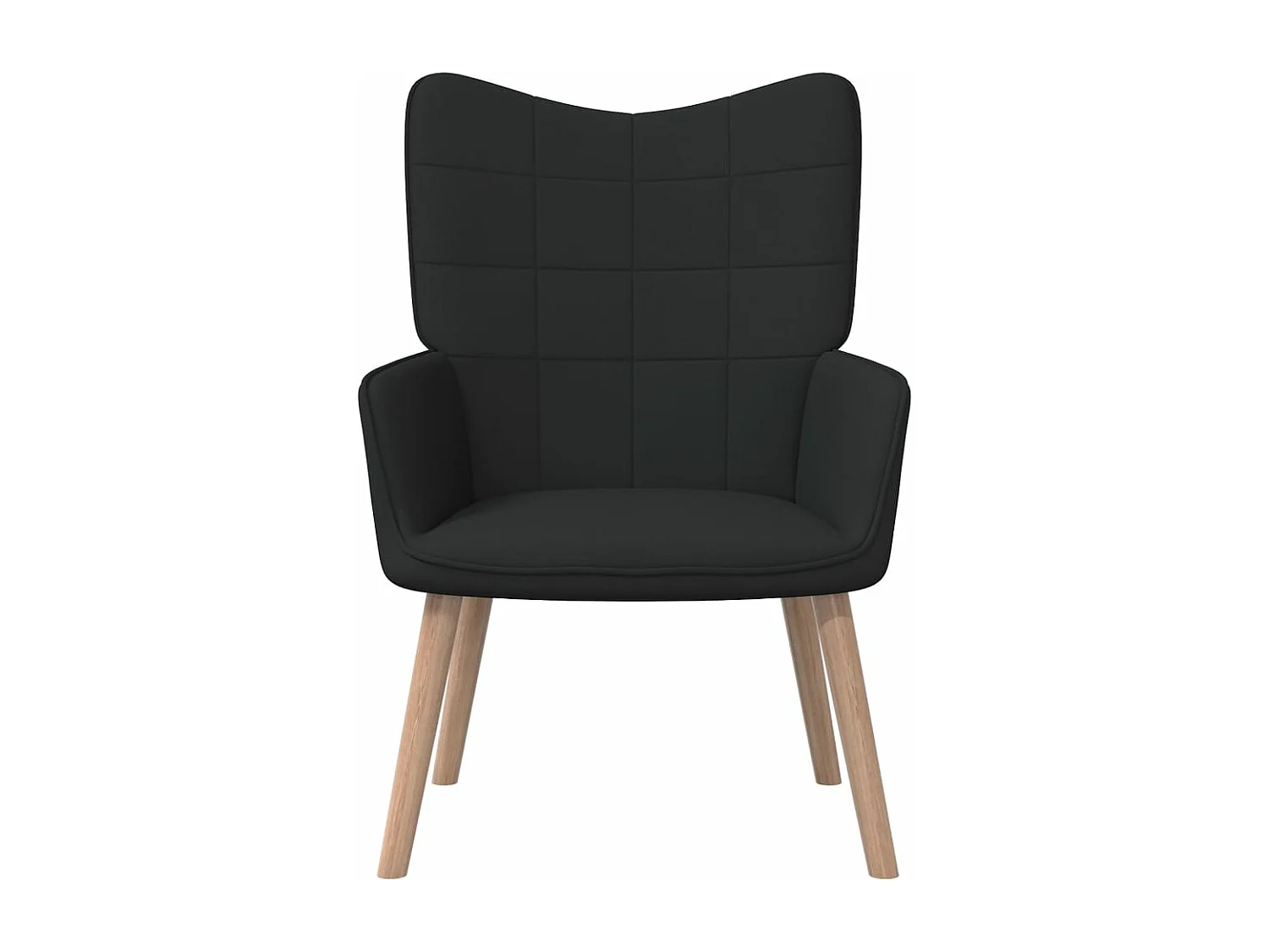 Fauteuil de relaxation Noir Tissu
