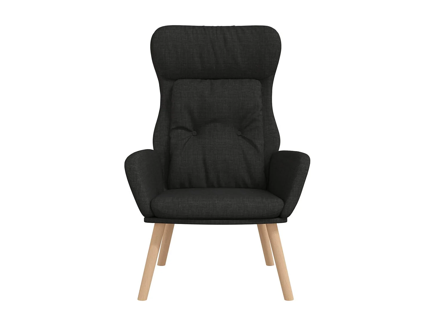 Fauteuil de relaxation Noir Tissu