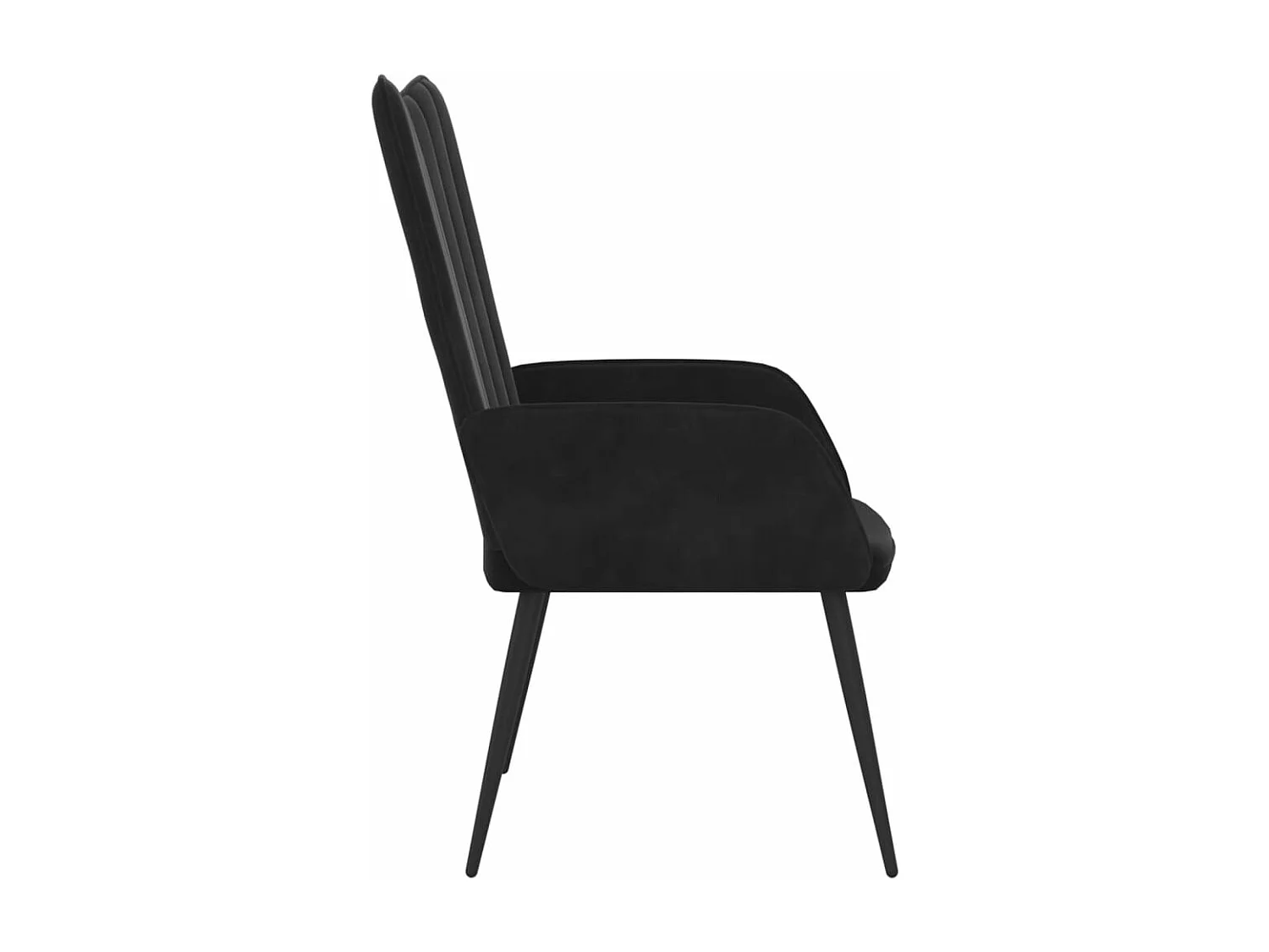 Fauteuil de relaxation Noir Velours
