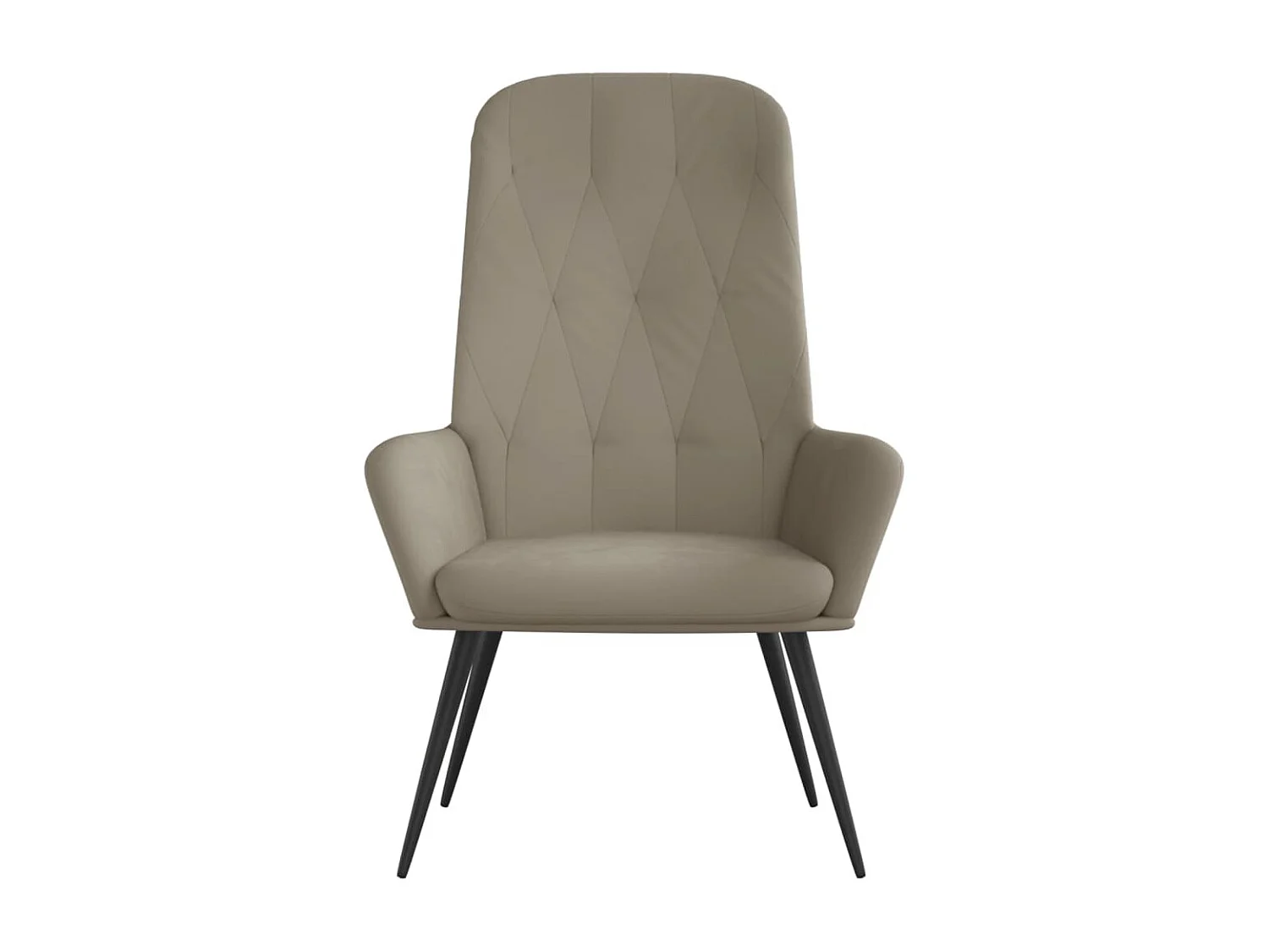 Fauteuil de relaxation Gris clair Velours