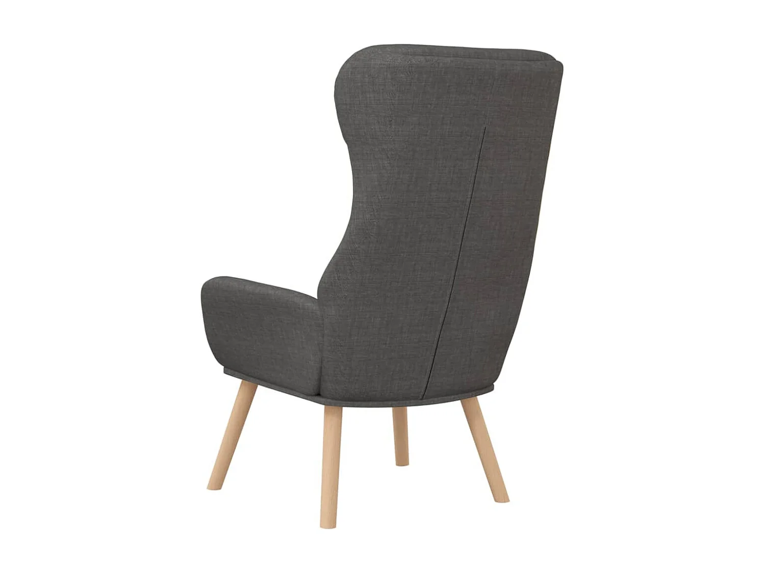 Fauteuil de relaxation Gris foncé Tissu