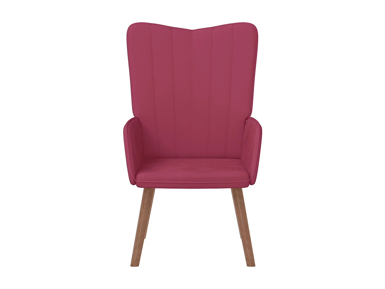 Fauteuil de relaxation Rouge bordeaux Velours