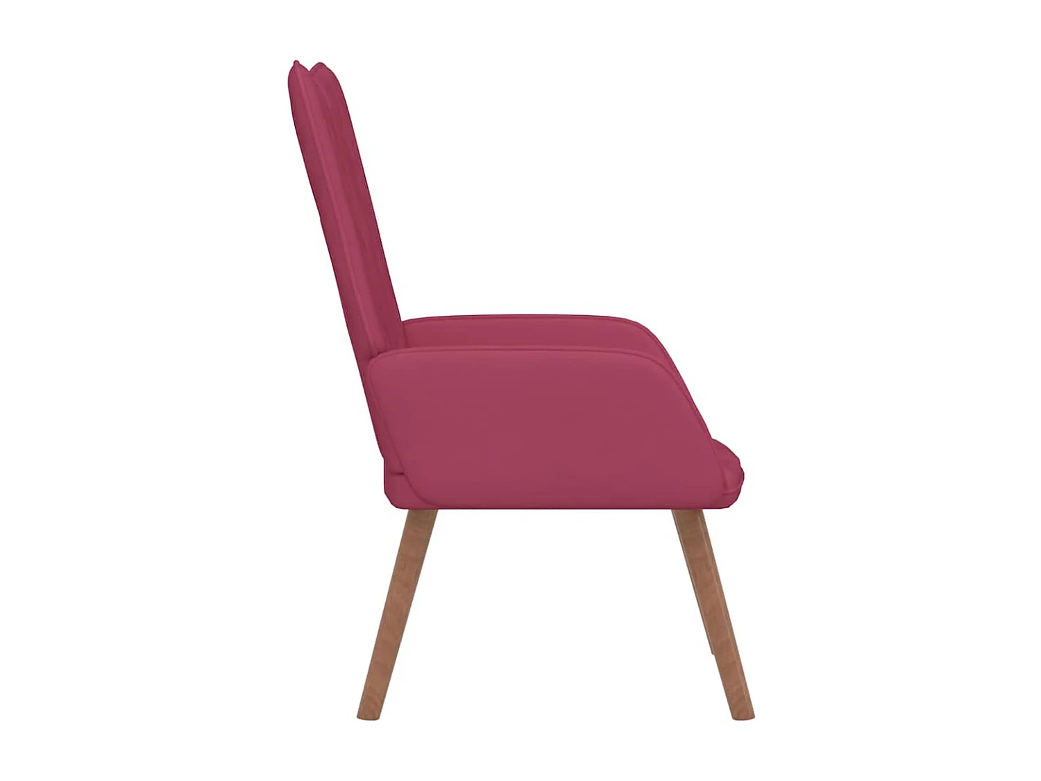 Fauteuil de relaxation Rouge bordeaux Velours