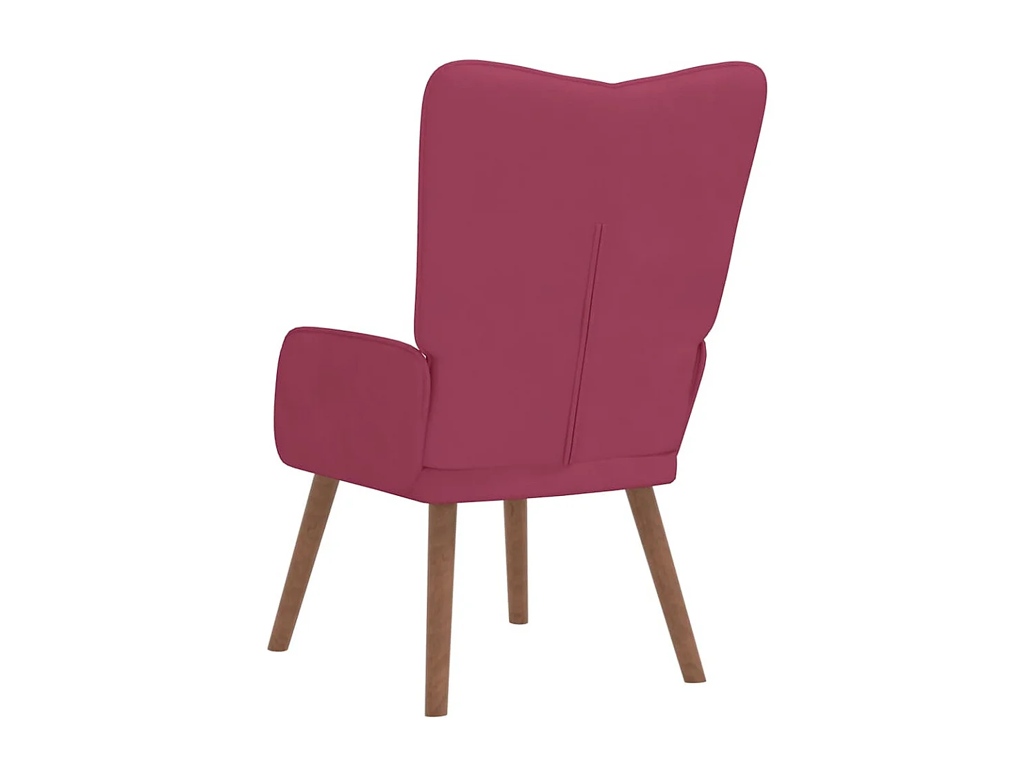 Fauteuil de relaxation Rouge bordeaux Velours